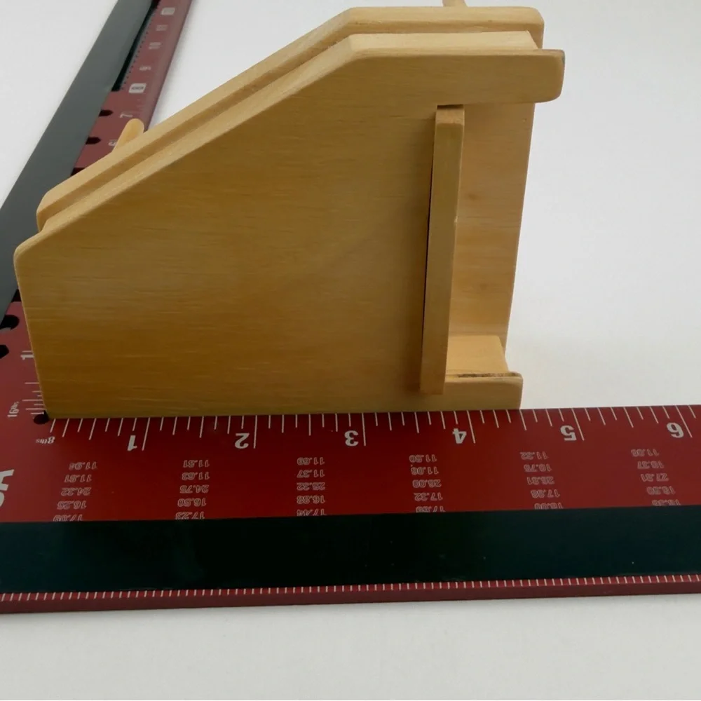 Miniature Dollhouse Baby Grand Piano Music Box 1:12 Scale Wood Working